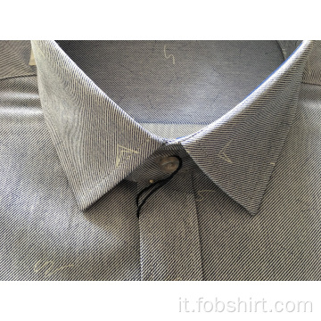 Camicia da lavoro in cotone a righe